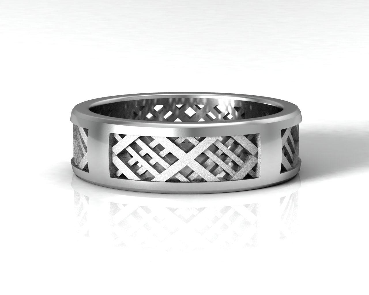 weave ring mens wedding