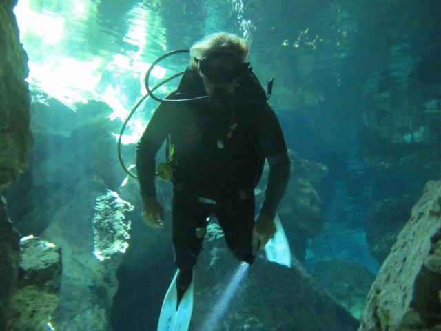 Cenote diving Mexico on What's Katie Doing? Blog