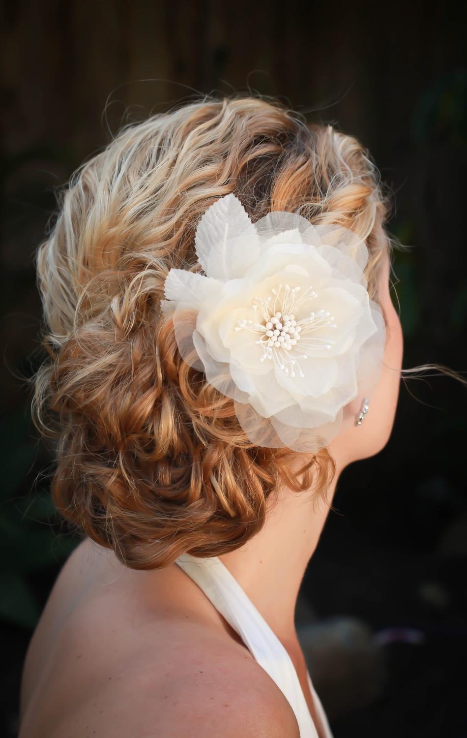 Fiona bridal hair flower,