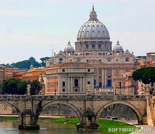 Basilica-of-Saint-Peter-View-of-St.-Angelo-Bridge