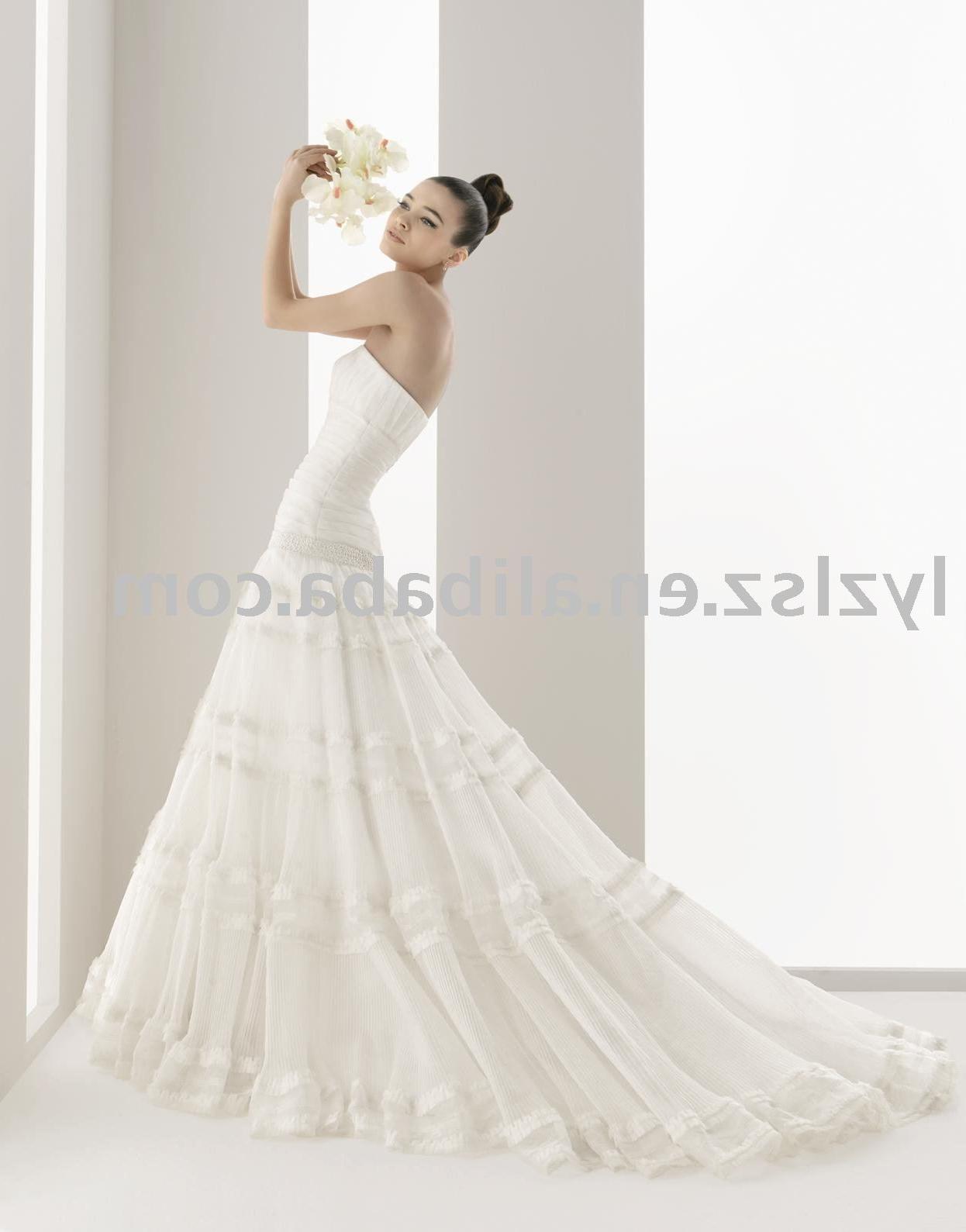 See larger image: 2011 NEW STYLE HY2370 simple strapless wedding gown