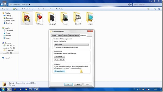 Mengganti Icon Folder Windows Dengan Cara Manual Namun Hasilnya Tetap Menarik Dan Keren Mengganti Icon Folder Windows Dengan Cara Manual Namun Hasilnya Tetap Menarik Dan Keren