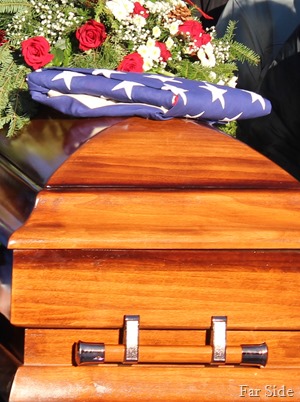 Casket and Flowers