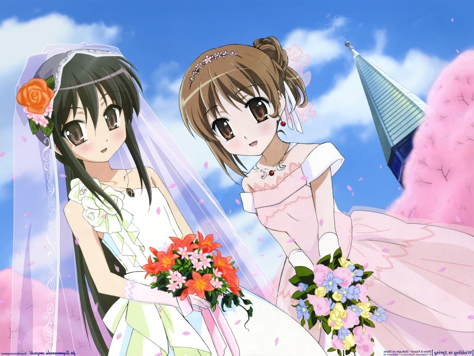 beach wedding dresses anime