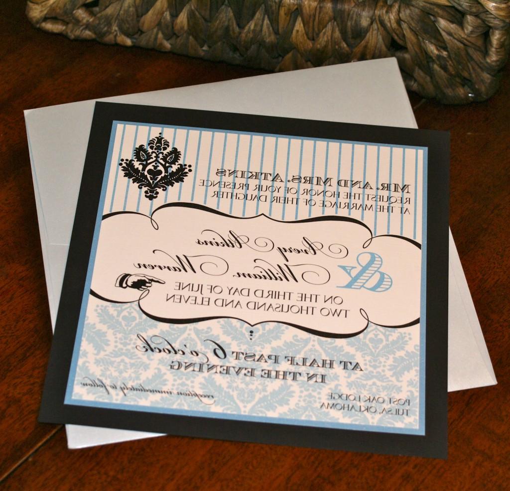 Oklahoma wedding invitation
