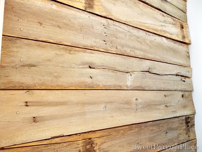 DIY Rustic Wood Wall- For Free!