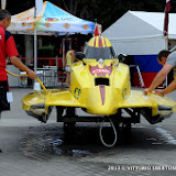 BAKU-AZERBAIJAN-July 5, 2013-Paddock for the UIM F2 H2O Grand Prix of Baku in front of the Baku Boulevard facing the Caspian Sea.Picture by Vittorio Ubertone