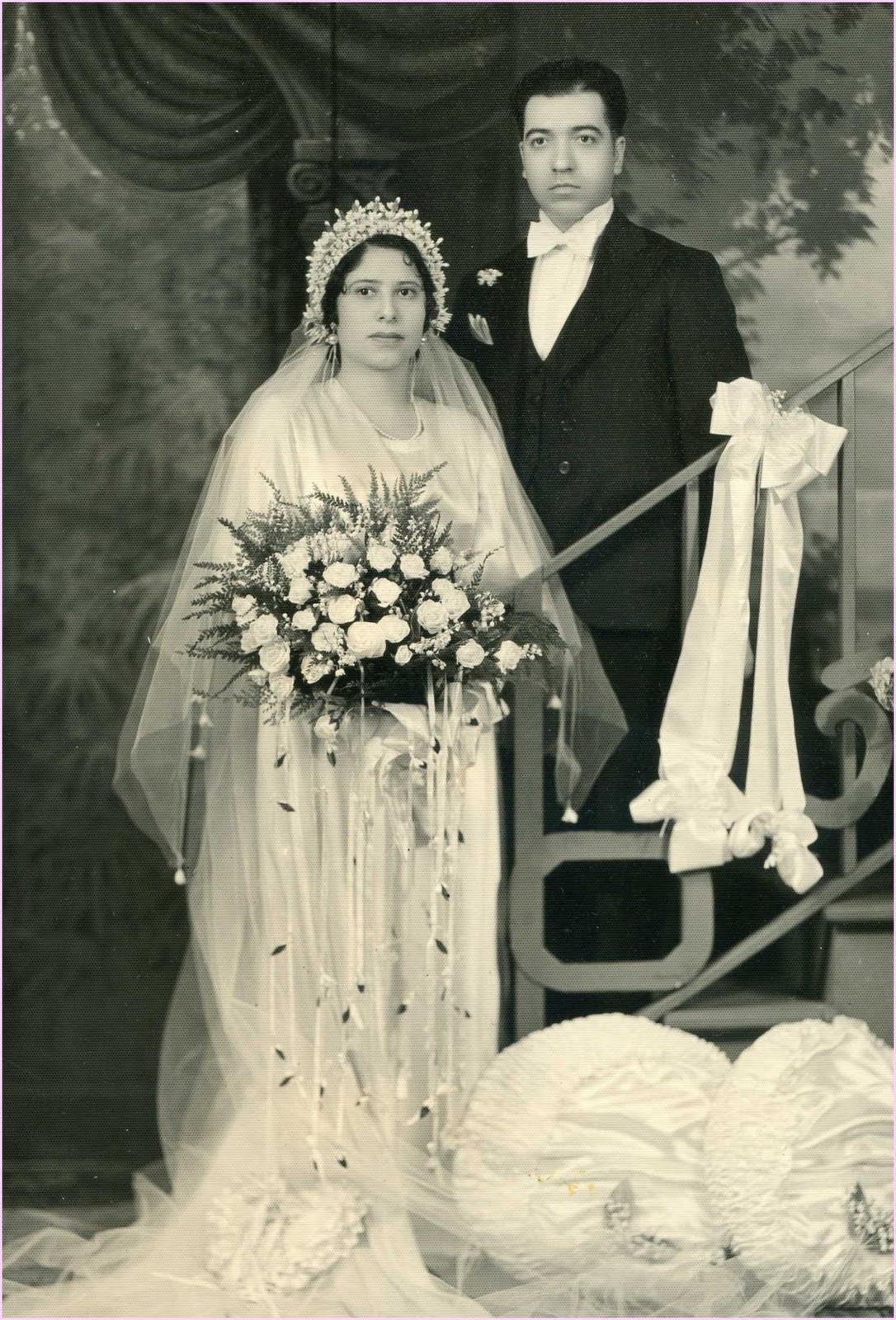 vintage wedding couple image