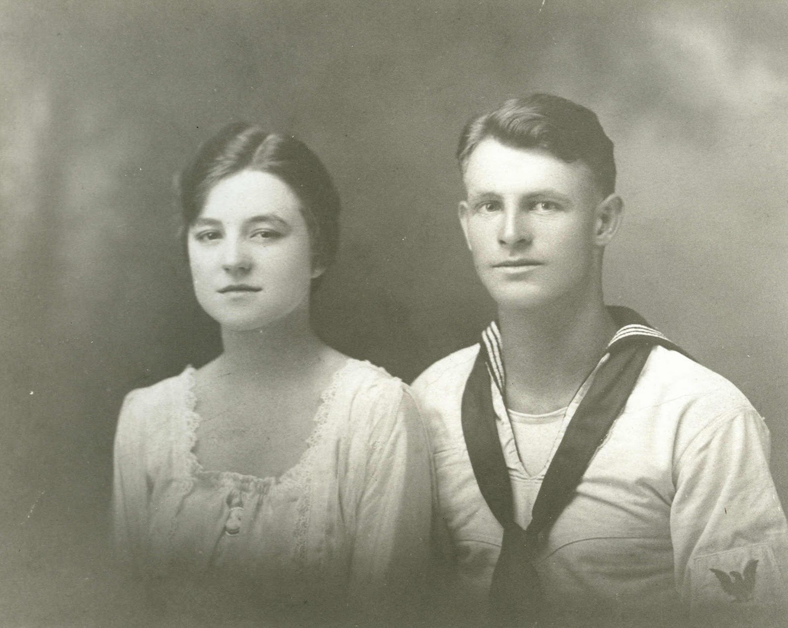 1917 Wedding photo of Jeff
