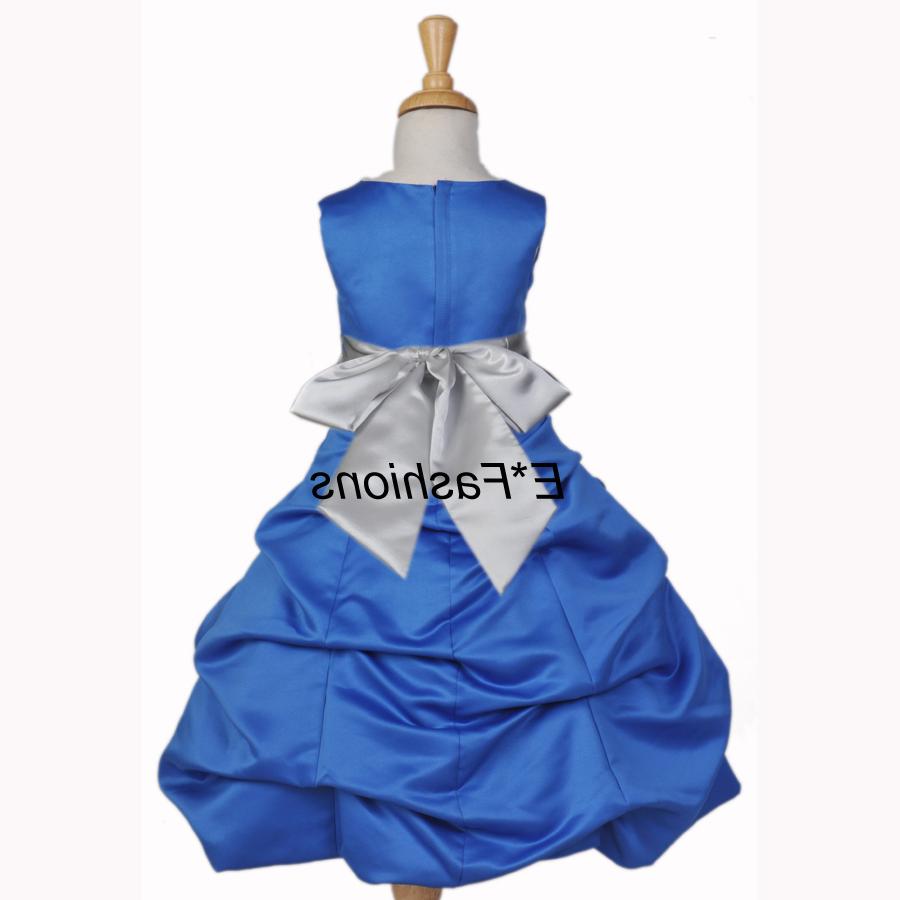 ROYAL BLUE SILVER WEDDING GIRL