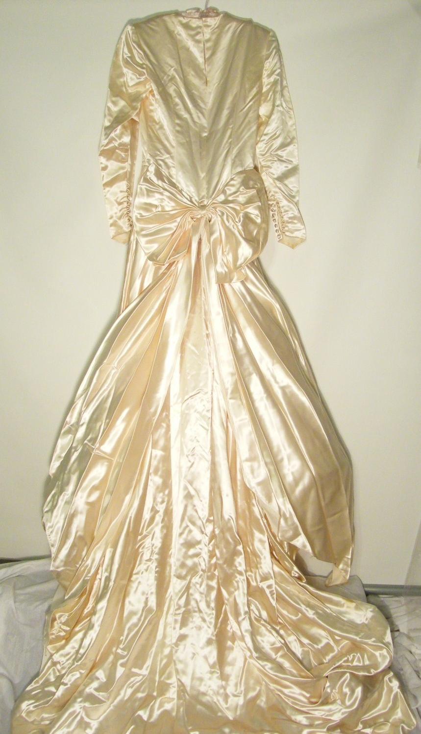 1940s Wedding Dress, Veil,