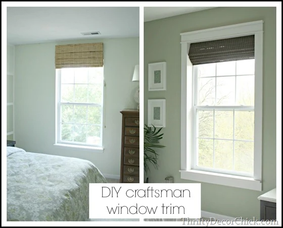 DIY craftsman window trim