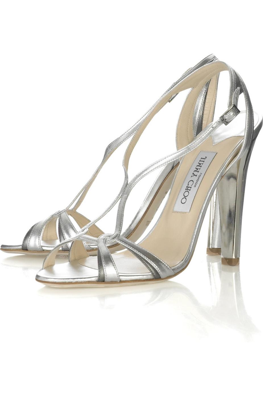 metallic sandals Bridal shoes