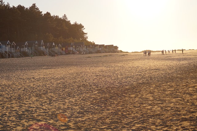 magical beach at sunset wells Norfolk