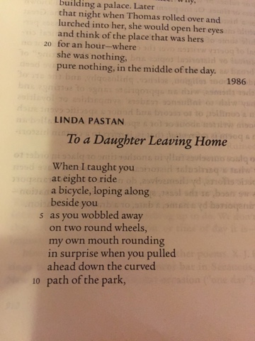 to a daughter leaving home by linda pastan