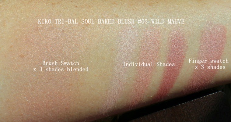 KIKO-Tribal-Soul-Baked-Blush-Wild-Mauve-3-swatched-swatches