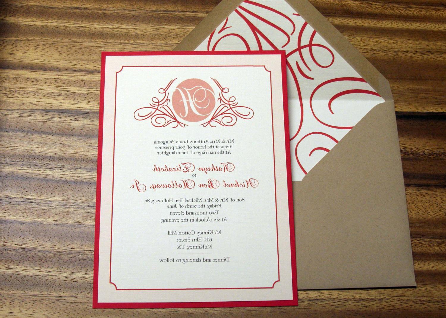 Monogram Swirl Wedding