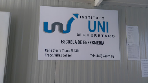 Instituto Uni Enfermería General con Bachillerato, Sierra de Tilaco 130, Villas del Sol, 76046 Santiago de Querétaro, Qro., México, Escuela de enfermería | QRO