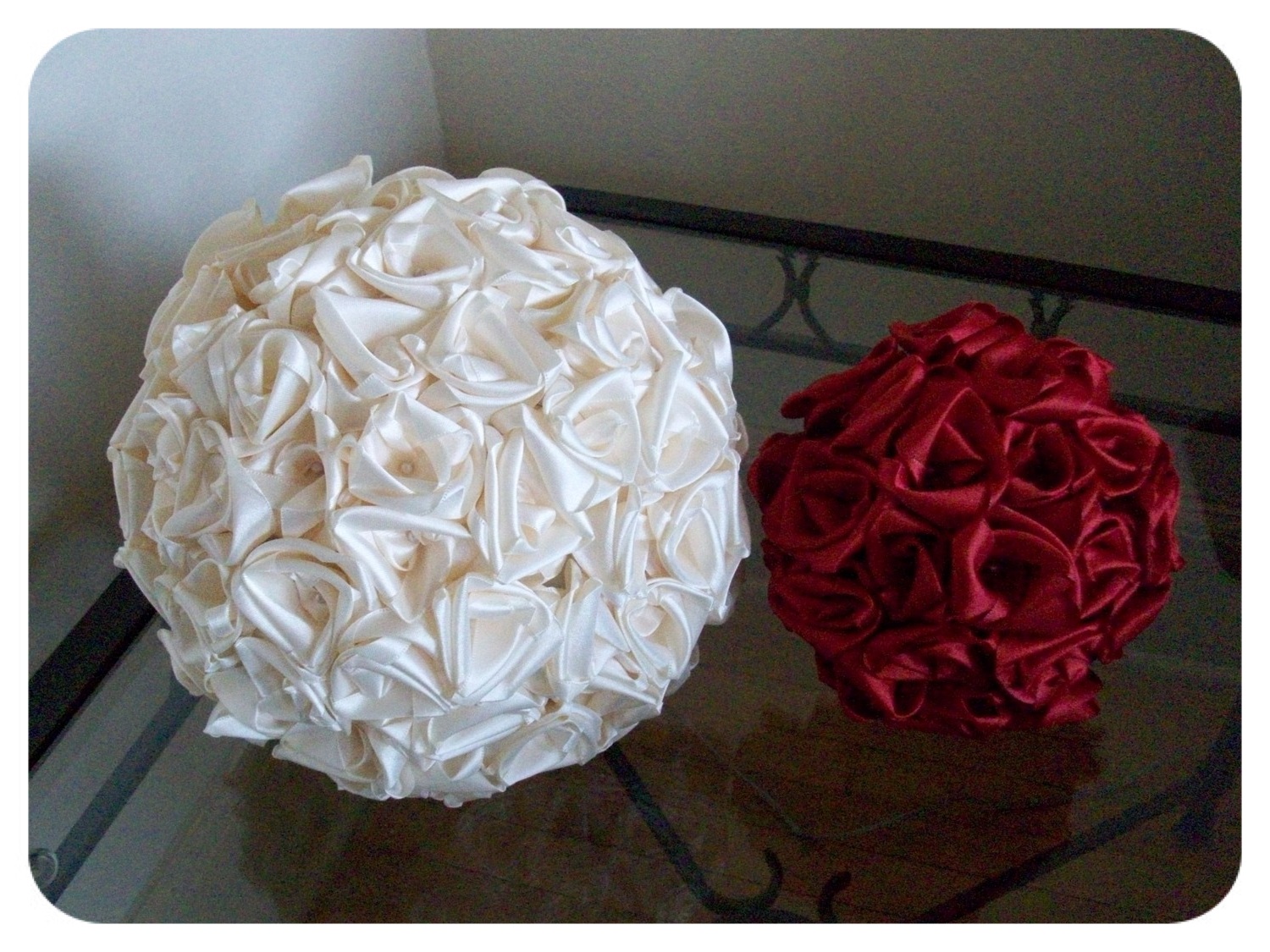 dark red rose bridal bouquets