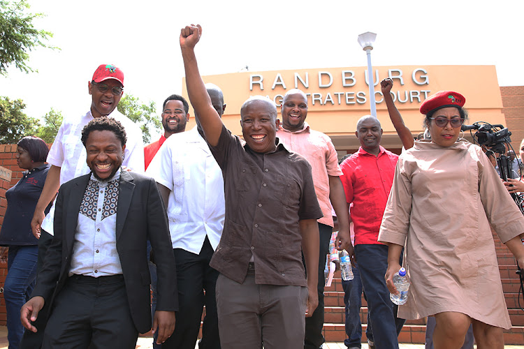 EFF leader Julius Malema and former party spokesperson Mbuyiseni Ndlozi are scheduled to appear in the Randburg magistrate's court on Tuesday for allegedly assaulting a police officer at the funeral of Winnie Madikizela-Mandela.