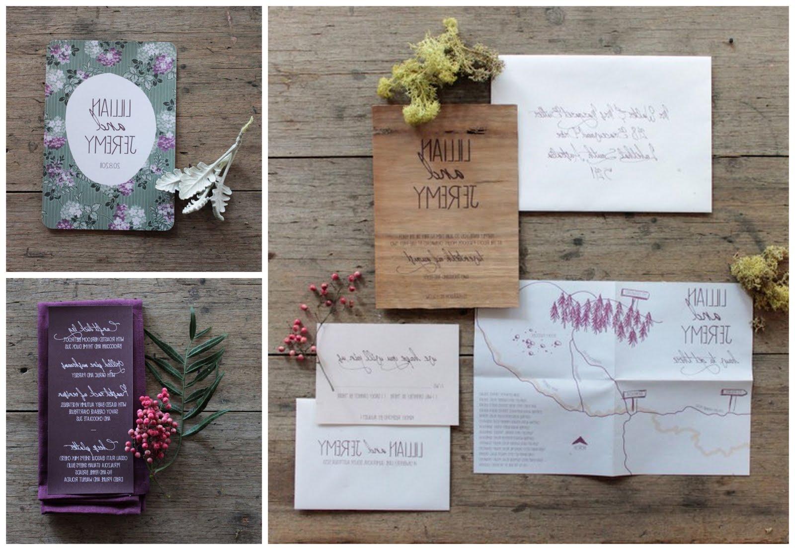 on wedding stationery.