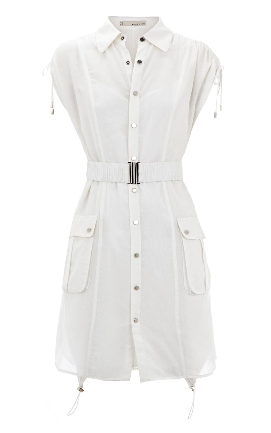 Karen Millen Shirt dress white