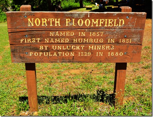 North Bloomfield Sign