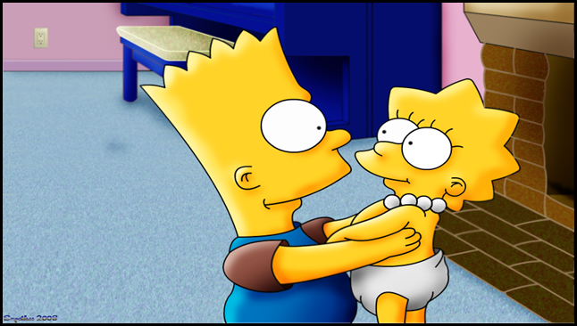 Bart y Lisa Simpson