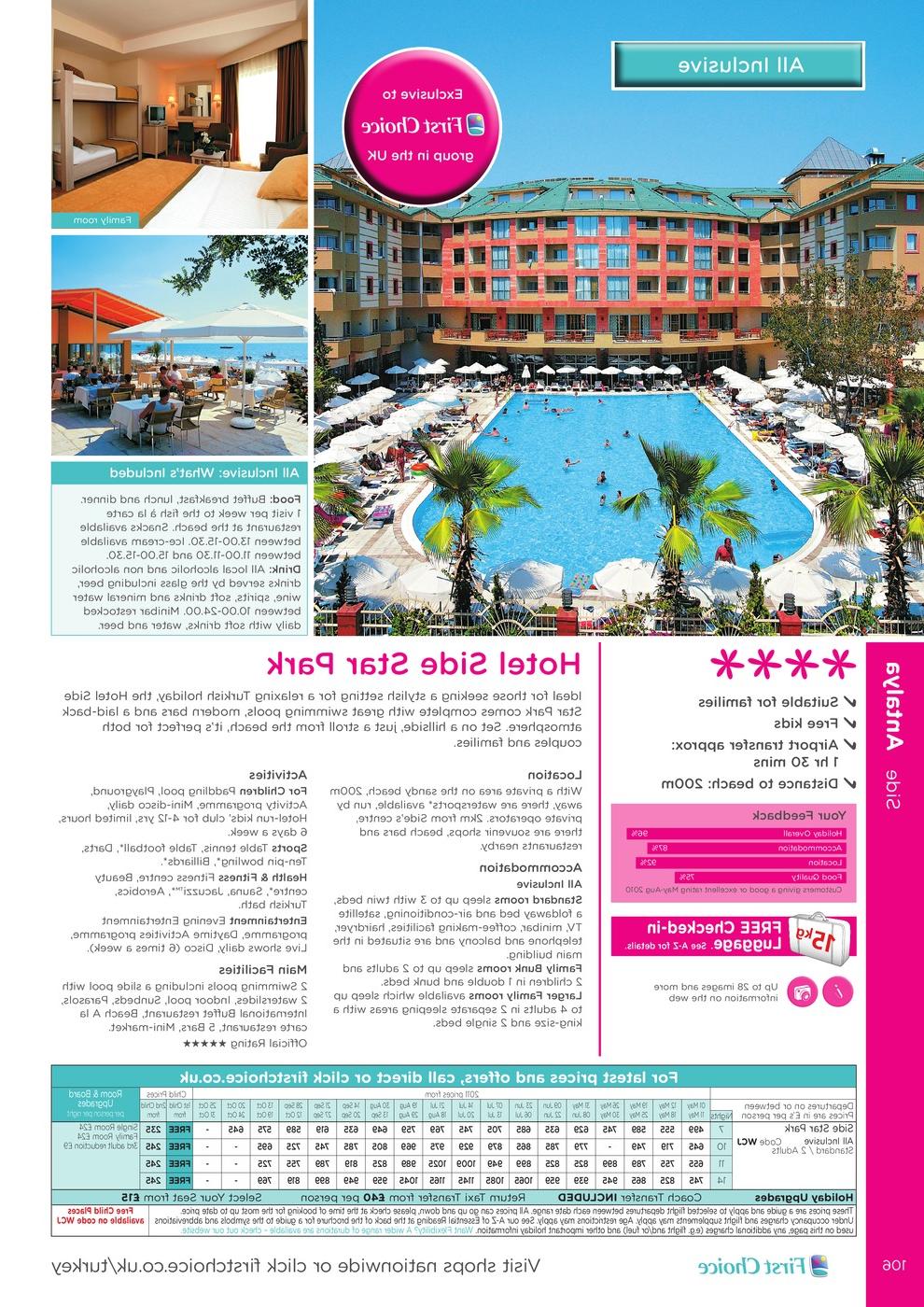 Side - Antalya - First Choice Turkey Jan2011-October2011  December Edition 