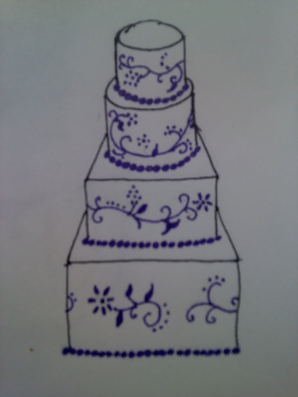 purple wedding cakes 2