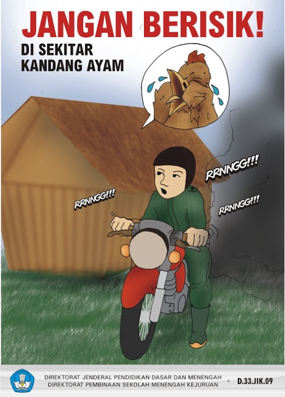 Jangan berisik di sekitar kandang ayam