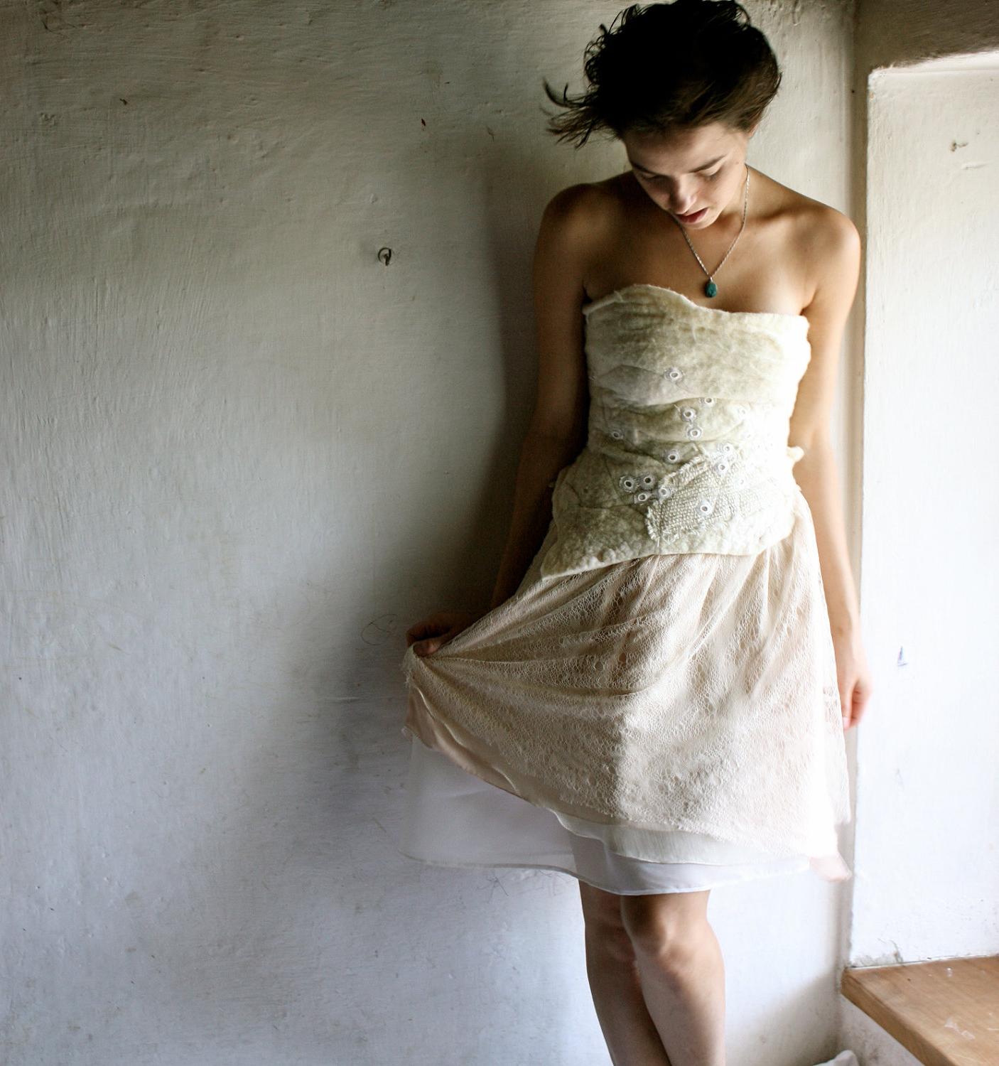 artsy wedding dress