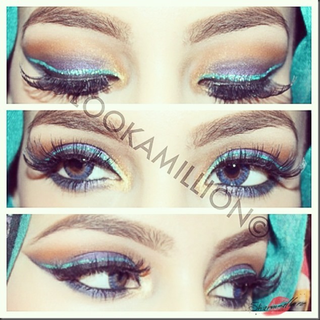 Beautiful bright Arabic Makeup-Lookamillion (35)