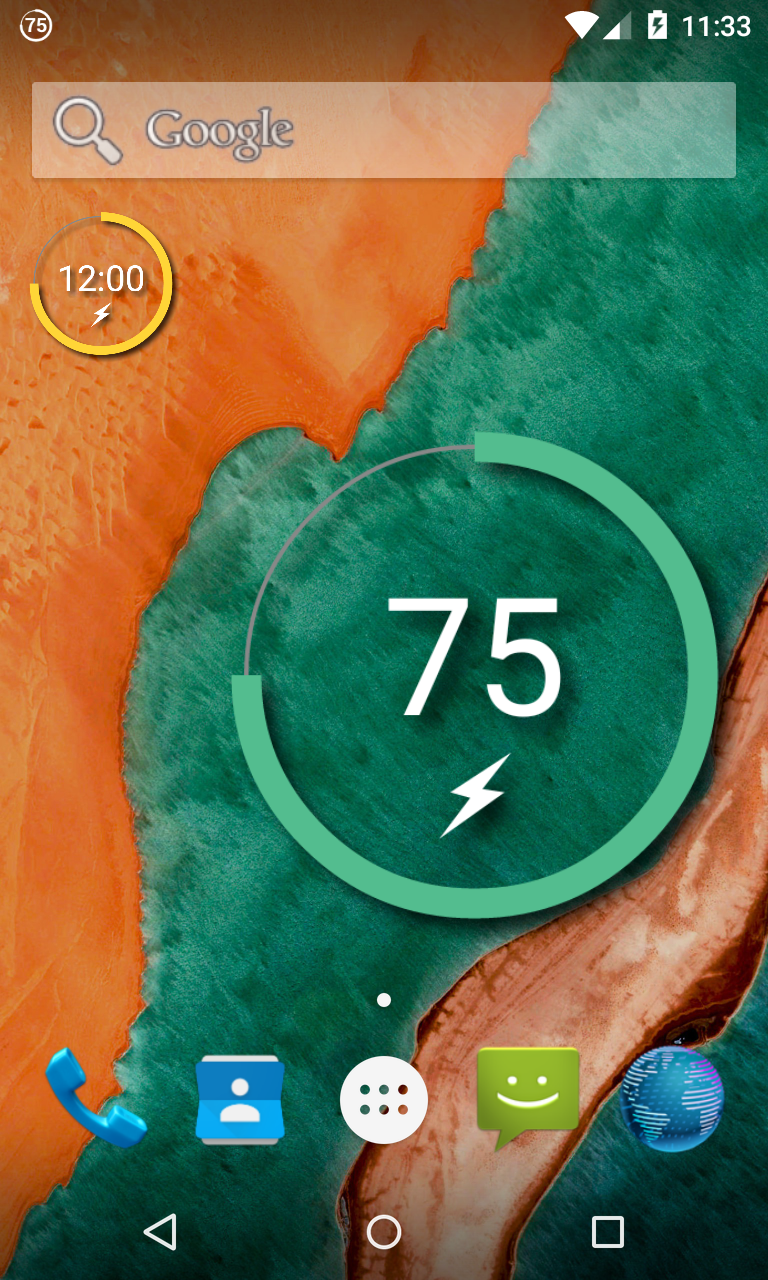 Android application Battery Widget Reborn 2022 screenshort