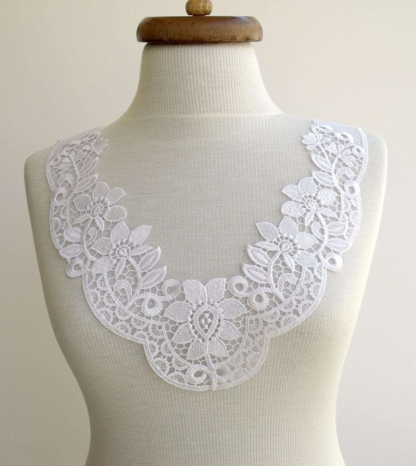 Venice Lace Applique for Bridal Wear, Altered Couture, Costume or Jewelry