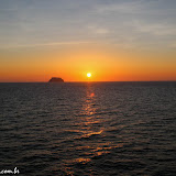 Pôr-do-sol no mar de Cortez - Balsa de La Paz, BC a Los Mochis - México