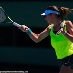 STANFORD, UNITED STATES - AUGUST 3 :  Ajla Tomljanovic in action at the 2015 Bank of the West Classic WTA Premier tennis tournament