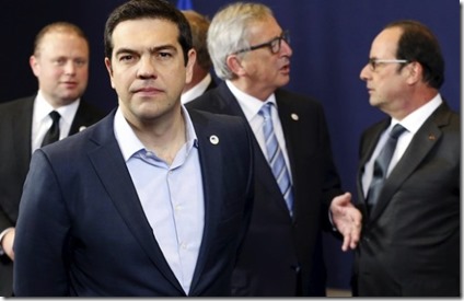 Tsipras en baja