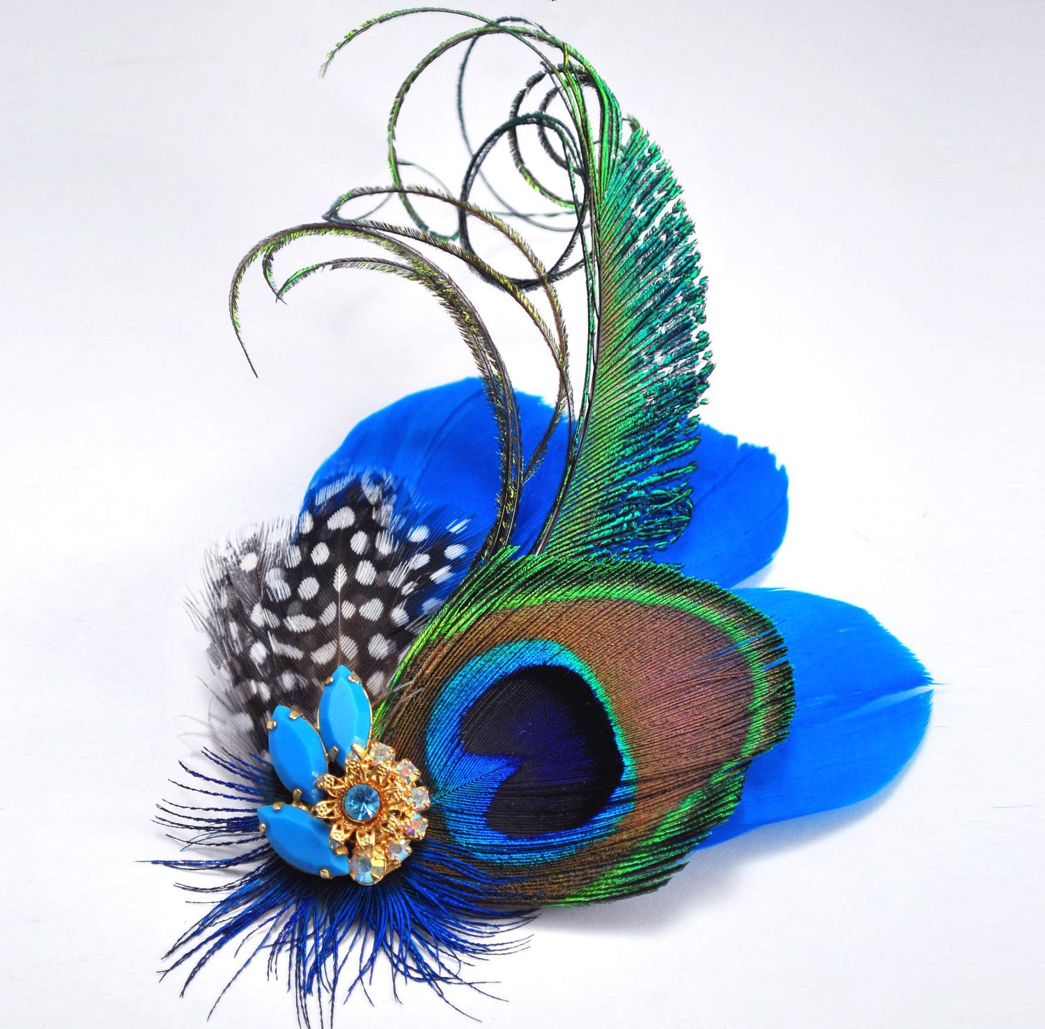 Peacock Feather Wedding Bridal