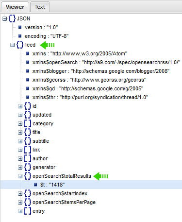 extracting data from JSON 