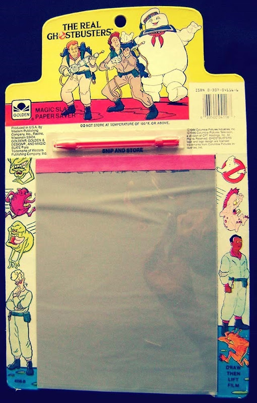 The Real Ghostbusters With Stay Puff Magic Slate Paper Saver