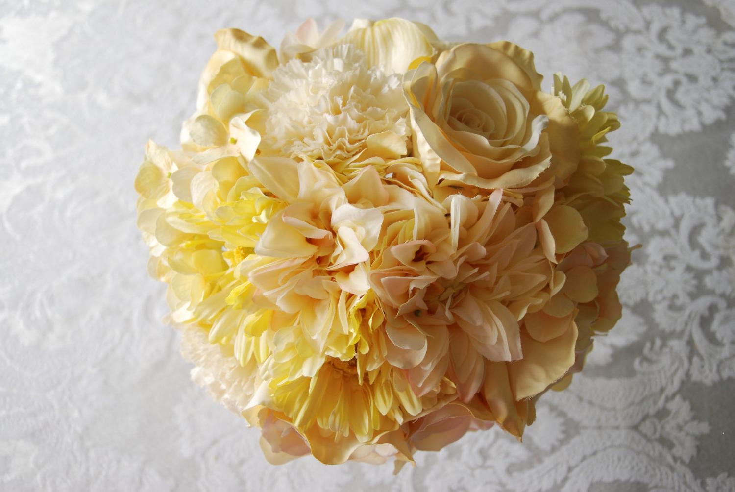 yellow carnation wedding