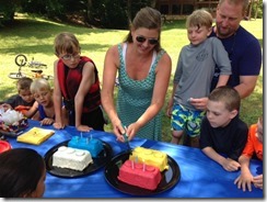 Lego party cakes