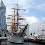 classic ship in yokohama bay in Yokohama, Japan 