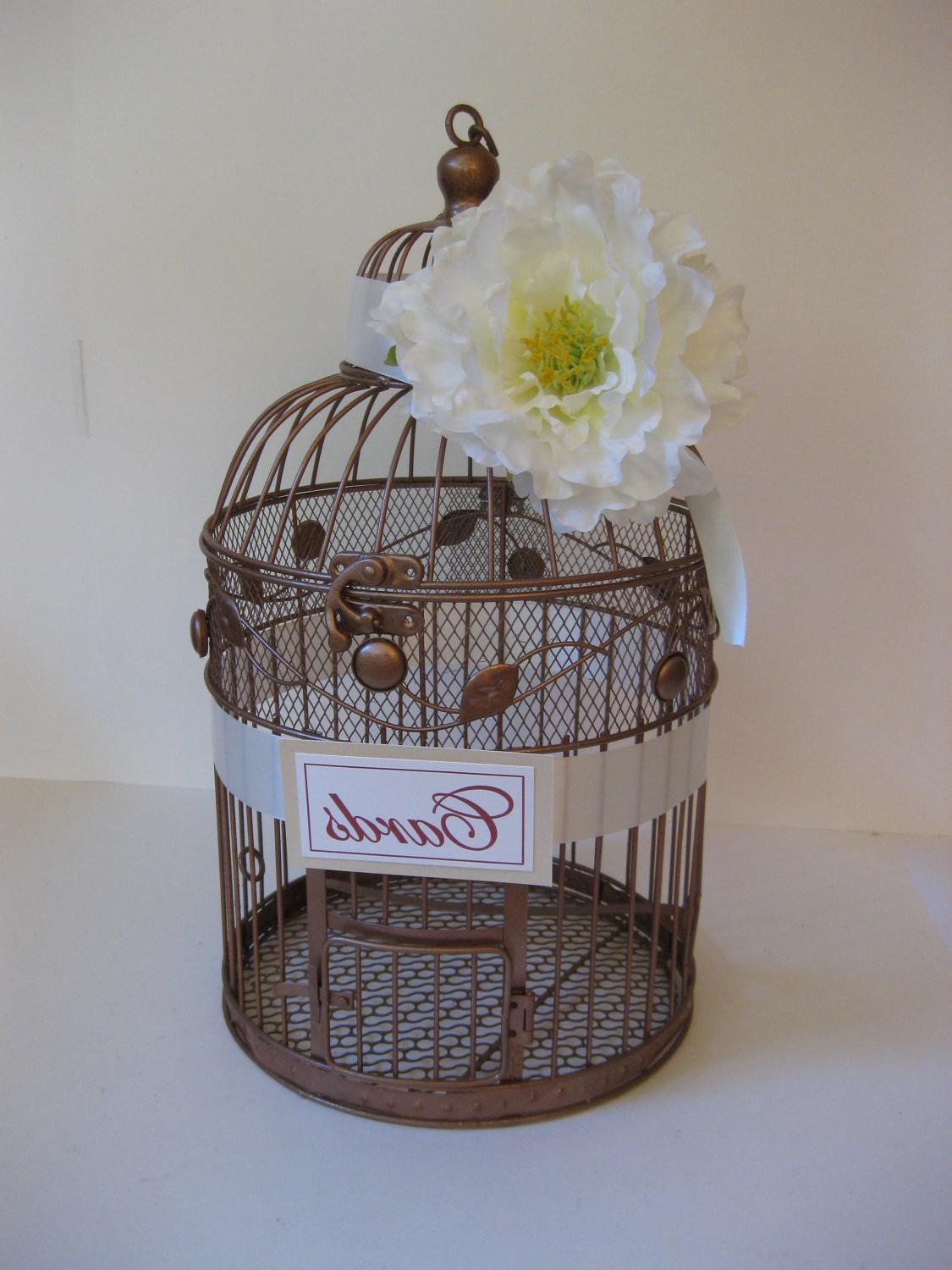 bird cage wedding card