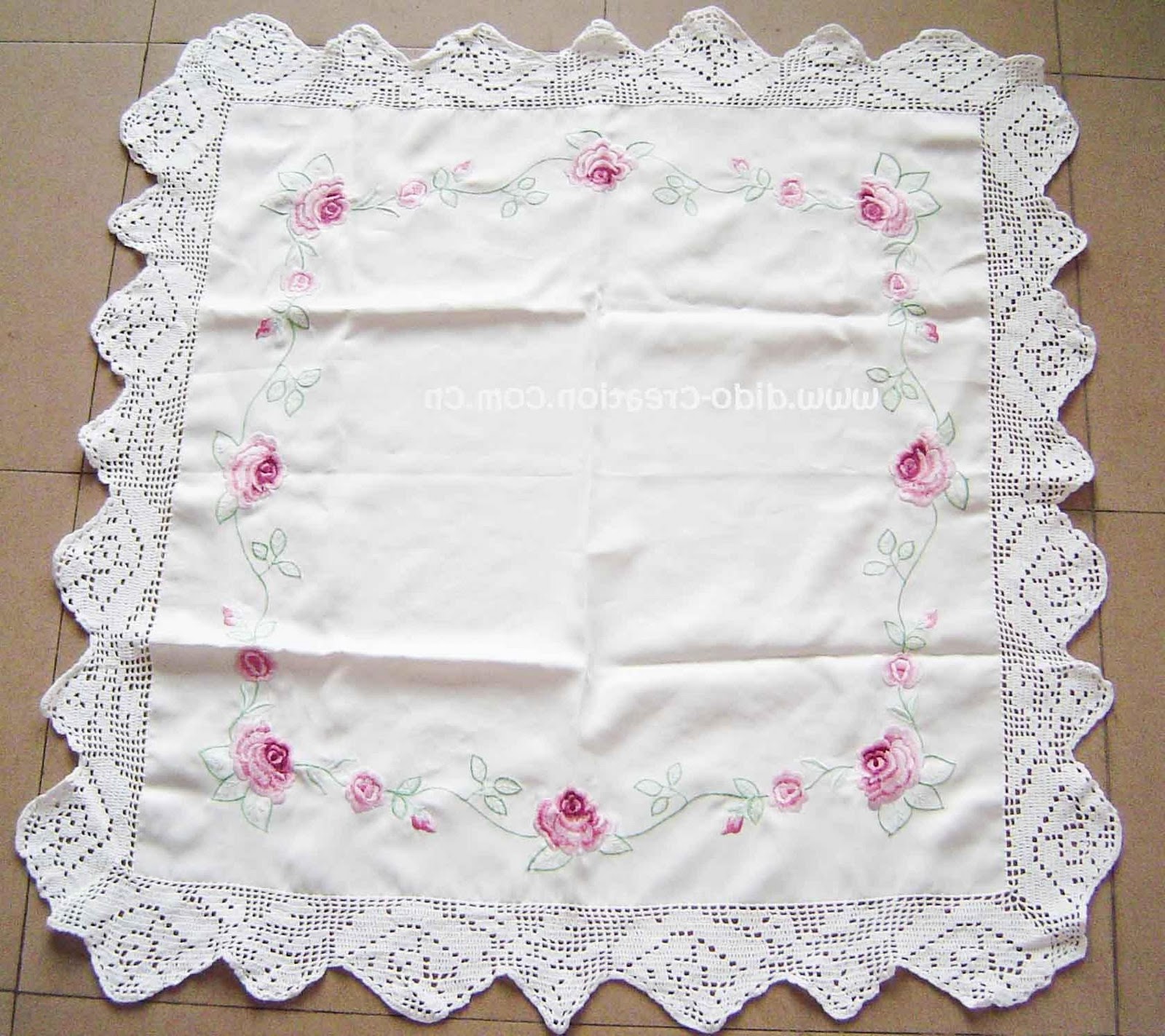 embroidery cotton table