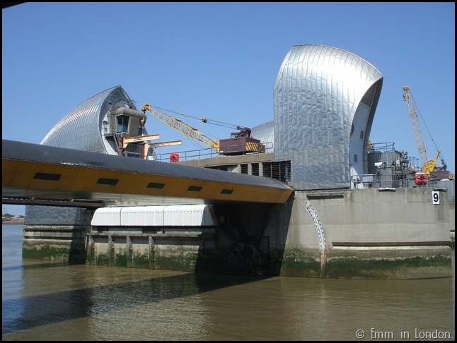 Close up of the Thames Barrier London