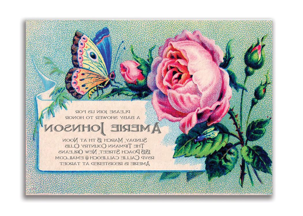 Vintage Baby Shower Invitation