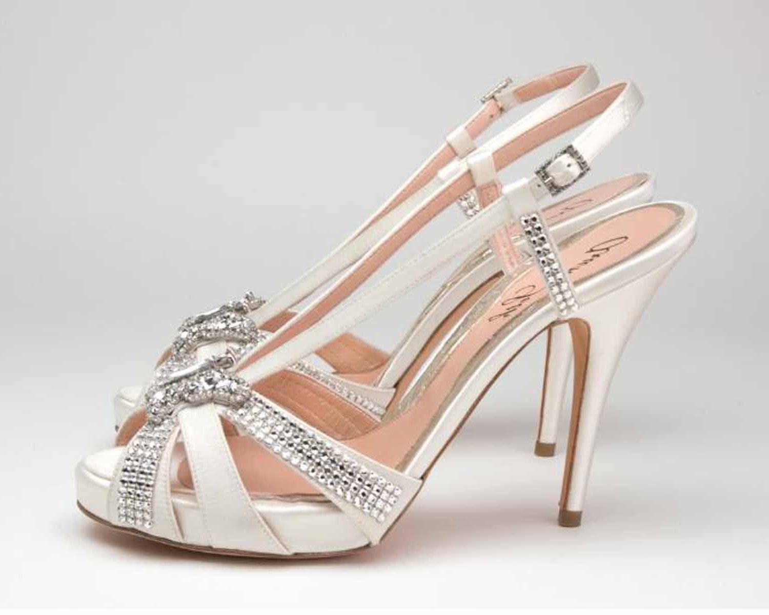 diamante vintage wedding shoes