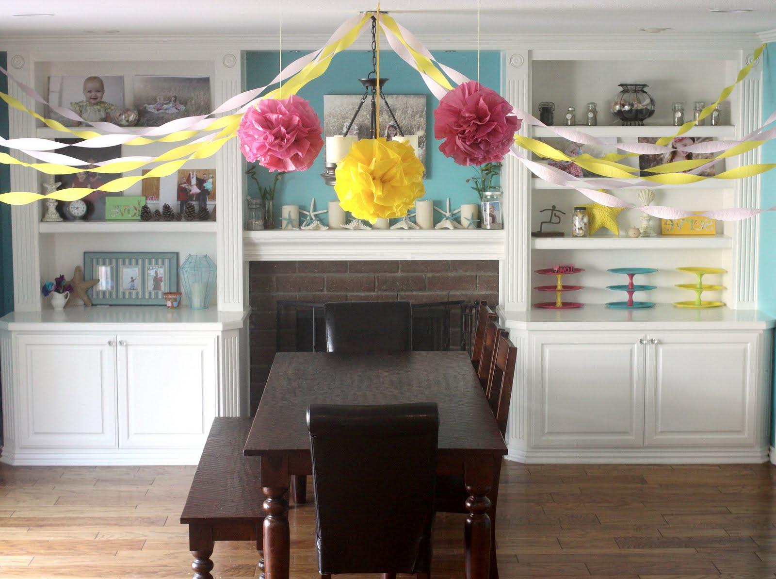 Decorate for a pink and yellow